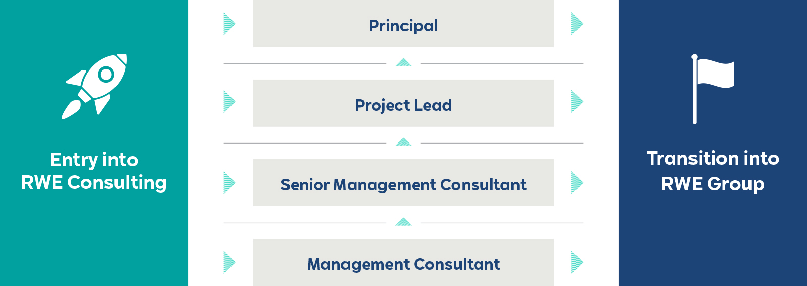The four Consulting career levels at RWE